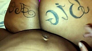 whoa take that monster bbc bareback up your fat ebony ass gaping wide!