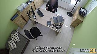 blonde czech teen in office casting spreads legs for cash sex on hidden cam