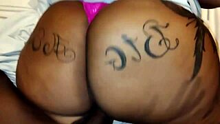 whoa take that monster bbc bareback up your fat ebony ass gaping wide!