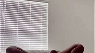 Nyla Fingers Ebony Ass on Phone