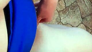 three girlfriends fingering hairy pussies in hostel kitchen close-up