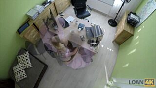 blonde czech teen in office casting spreads legs for cash sex on hidden cam