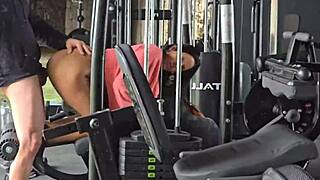 I fucked the hot brunette milf kel macettare at the condo gym