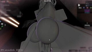 Fuck hot demon girl doggystyle creampie