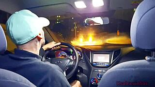 i'm so horny showing ass to driver we fuck public!! 🚗🍑