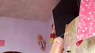 Skinny Rich Guy Sniffs Stepmom-in-Law Panties Before Explosive Cumshot