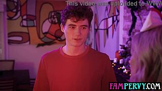 Naughty Blonde Nurse Ellie Tay Probes Stepsons Monster Cock Deep