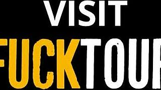 blue eyed brunette bombshell bimbo dreams of deepthroat face fucking huge monster cock cum drowning