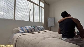 WOW, CHECK THIS BIG BLACK COCK DESTROYING THAT TINY HOT ASS!