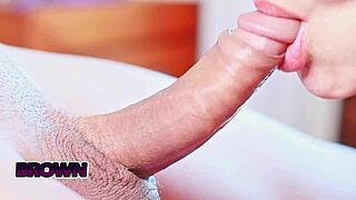 i love her wet latina mouth slurping my close-up cumshot blowjob.