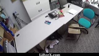 Black Friday Thief Teen Caught Stripped and Fucked Hard by Cop in Garage