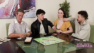 Step dad, don't you love how my freeuse friends beg for your cock in this wild group fuck with teens?