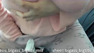 wanna watch this big clit milf spread her huge pussy lips in pajama cameltoe tease?