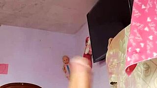 Skinny Rich Guy Sniffs Stepmom-in-Law Panties Before Explosive Cumshot