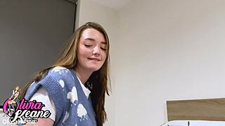 wanna feel this brit teens oily handjob on your cock till she cums covered?