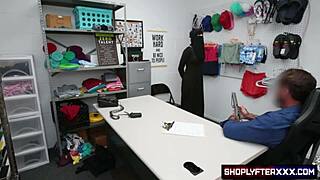 shoplyfterxxx security justin magnum strips delilah day's hijab underwear thief pussy