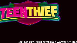 Horny Officer Fucks Petite ShopLifter Teen Hardcore in Office Lessons