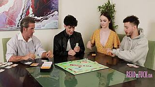 Step dad, don't you love how my freeuse friends beg for your cock in this wild group fuck with teens?