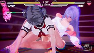 What game turns lesbians into wild pussy-hungry rivals battling for orgasmic control?