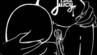 Tiny Pussy Destroyed by Huge Dildo Sloppy BJ Multi Pound Larajuicy