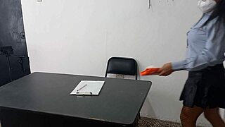 damn i fucked my stepdad's sexy latina milf secretary puta right on the office desk 😈 then standing slow 🔥