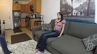 Gracie Mayy Casting Shoves Massive Cock Down Throat Gagging Hard