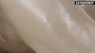 tiffany tatum oils her body before intense fucking session