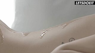 tiffany tatum oils her body before intense fucking session