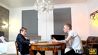 i can't stop as student pounds my stocking-clad pussy so fast at home