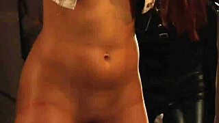 dominant mistress humiliates bound lesbian slaves big tits ass