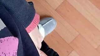 Colleagues sneak mutual masturbation under office desks?