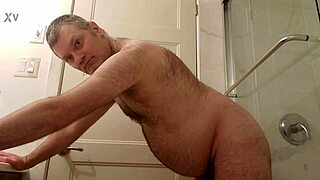 martin lavallee rams huge dildo up his ass in bathroom