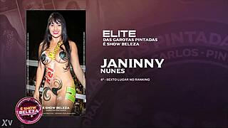 brazilian babes painted sexy bodies suck and fuck in erotic art orgy