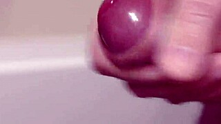 My dick cums deliciously in super slow motion close-up view