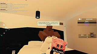 blacked roblox whore rides monster cock to rough orgasm