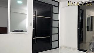 revenge fuck on repairman starts with sloppy blowjob then doggystyle pounding