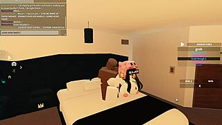 blacked roblox whore rides monster cock to rough orgasm