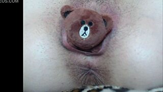BIG CLIT PUSSY Stuffed with Objects Close Up