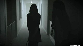 brunette teen lesbian gives virginity to save her girlfriend