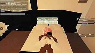 blacked roblox whore rides monster cock to rough orgasm