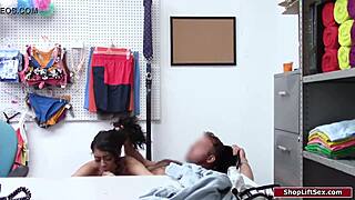 Petite Brunette Steals Then Fucked by Black Monster Cock