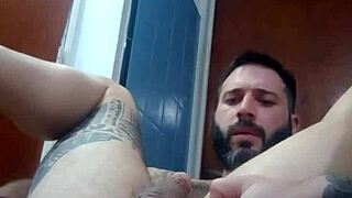 🍑 ass fucked hard in kitchen with dildo 😈