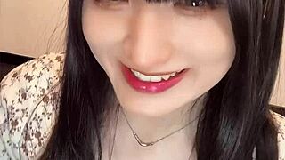 Japanese Ladyboy's Cute Anal Tease Intrigues Crossdress Fans