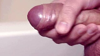 My dick cums deliciously in super slow motion close-up view