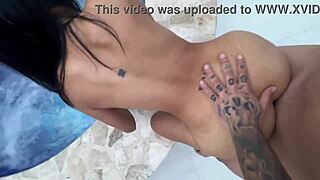 pool day turned into rough sex, my first porn debut ever!