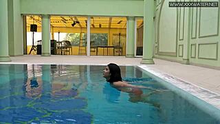 Ever seen a shy czech teen like lady dee swim naked underwater
