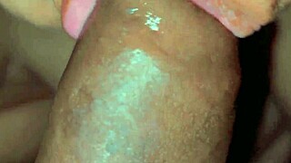 man this desi girlfriend gives creampie blowjob with cum in mouth so wet