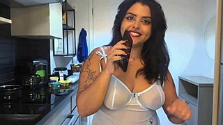 i love juliana coxta's fat ass riding cock on floor pov chocolate orgasm