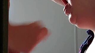 Cheating bride wife slurps stranger's cock deep before gulping every swallow drop