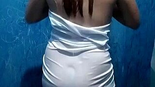 Hot latina milf shower fuck with hubby